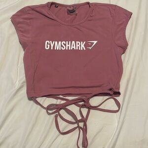 Gymshark S pink tie top